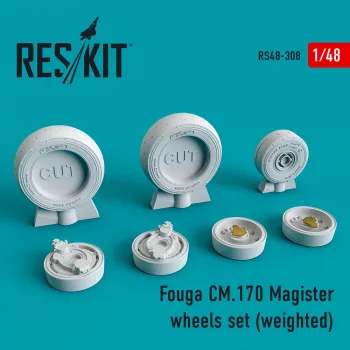 Reskit - Fouga CM.170 Magister wheels set (weighted)