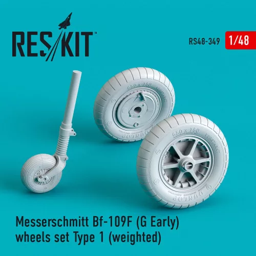 Reskit - Bf-109 (F G-early) wheels set type 1 (weighted)