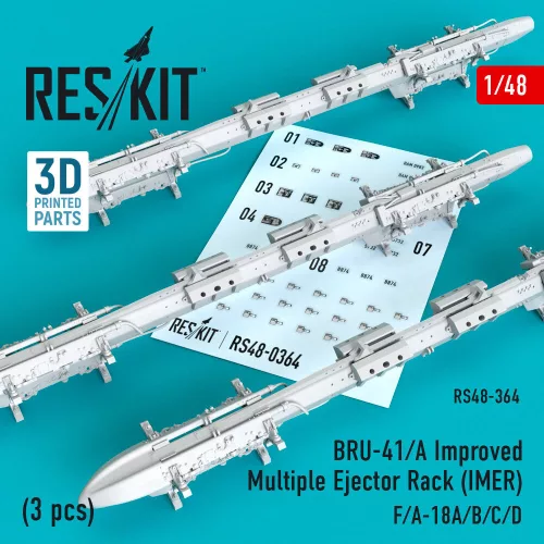 Reskit - BRU-41/A Improved Multiple Ejector Rack (IMER) (3 pcs) (F/A-18A/B/C/D)