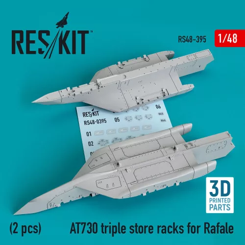 Reskit - AT730 triple store racks for Rafale (2 pcs) (3D Printed)