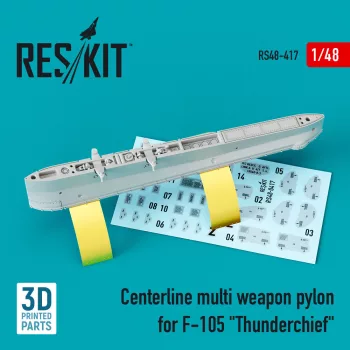   Reskit - Centerline multi weapon pylon for F-105 Thunderchief (3D Printed)