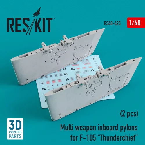Reskit - Multi weapon inboard pylons for F-105 Thunderchief (2 pcs) (3D Printed)