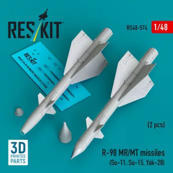   Reskit - R-98 MR/MT missiles (2 pcs) (Su-11 Su-15 Yak-28) (3D Printed)