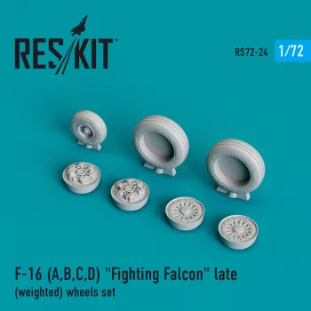   Reskit - F-16 (A,B,C,D) Fighting Falcon late (weighted) wheels set