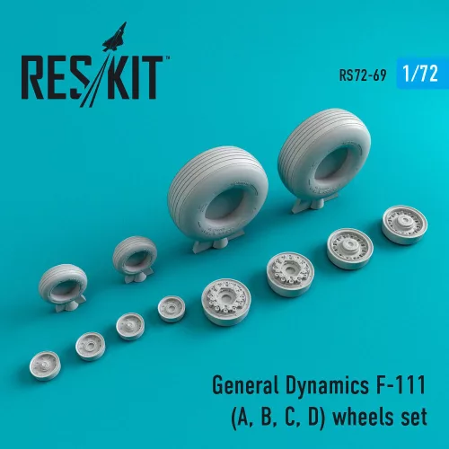 Reskit - F-111 (A,B,C,D) wheels set (weighted)