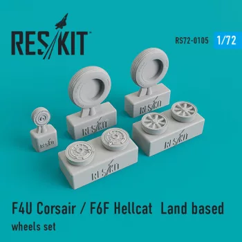 Reskit - F4U Corsair/F6F Hellcat Land based wheels set