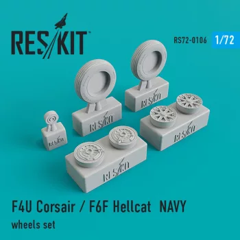 Reskit - F4U Corsair/F6F Hellcat NAVY wheels set