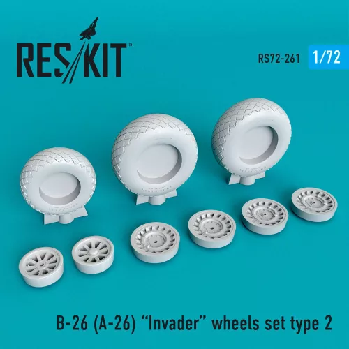 Reskit - B-26 (A-26) Invader type 2 wheels set