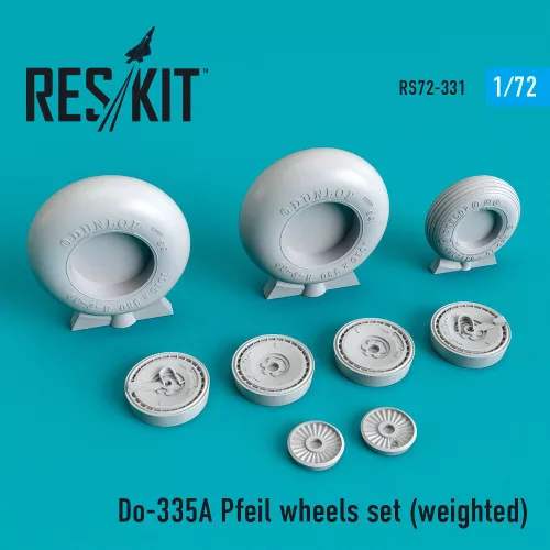 Reskit - Do-335? Pfeil wheels set (weighted)
