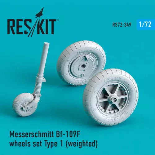 Reskit - Bf-109 (F, G-early) wheels set ype 1 (weighted)