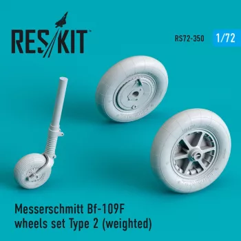 Reskit - Bf-109 (F, G-early) wheels set ype 2 (weighted)