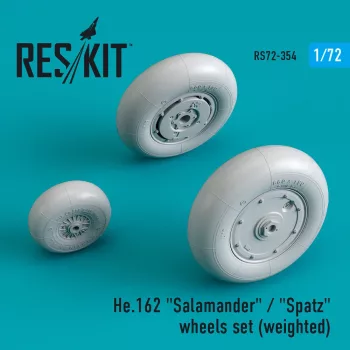 Reskit - He.162 Salamander / Spatz wheels set (weighted)