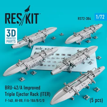   Reskit - BRU-42/A Improved Triple Ejector Rack (ITER) (5 pcs) (F-14D AV-8B F/A-18A/B/C/D)