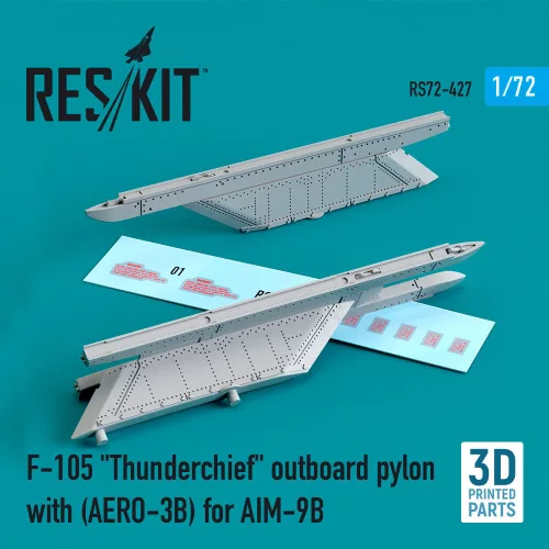 Reskit - F-105 Thunderchief outboard pylon (AERO-3B) for AIM-9B (3D Printed)