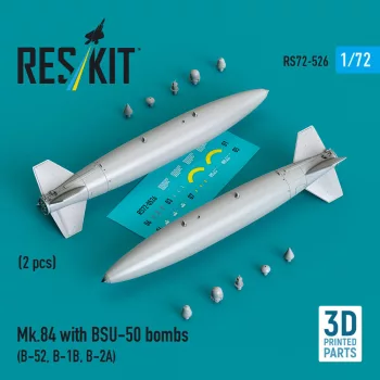   Reskit - Mk.84 with BSU-50 bombs (2 pcs) (B-52, B-1B, B-2A) (3D Printed)