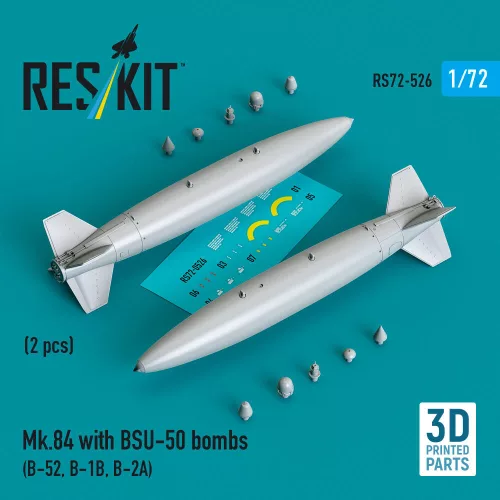Reskit - Mk.84 with BSU-50 bombs (2 pcs) (B-52, B-1B, B-2A) (3D Printed)