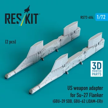   Reskit - US weapon adapter for Su-27 Flanker (2 pcs) (GBU-39 SDB GBU-62 (JDAM-ER)) (3D Printed)