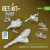 Reskit - Merkava Mk.3 MG set wcover (3 pcs) + machine gun mounts (3 pcs) for Meng/HobbyBoss kit (3D Printed)