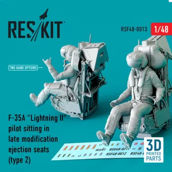   Reskit - F-35A Lightning II pilot sitting in late modification ejection seats (type 2) (3D Printed)