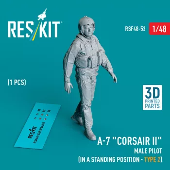   Reskit - A-7 Corsair II male pilot (in a standing position - type 2) (1 pcs) (3D Printed)