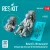 Reskit - Rafale (C M) male pilot sitting in ejection seat for Revell/Academy kit (1 pcs) (3D Printed)