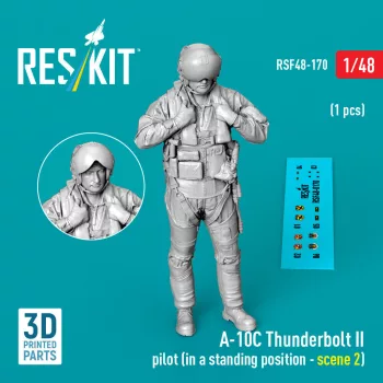   Reskit - A-10C Thunderbolt II pilot (in a standing position - scene 2) (1 pcs) (3D Printed)