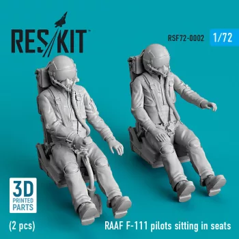   Reskit - RAAF F-111 pilots sitting in seats (2 pcs) (3D Printed)