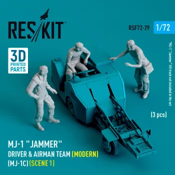   Reskit - MJ-1 Jammer Driver & airman team (Modern) (MJ-1C) (scene 1) (3 pcs) (3D Printed)