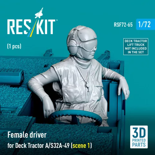 Reskit - Female driver for Deck Tractor A/S32A-49 (scene 1) (1 pcs) (3D Printed)