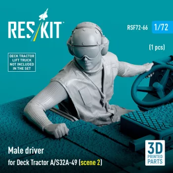   Reskit - Male driver for Deck Tractor A/S32A-49 (scene 2) (1 pcs) (3D Printed)