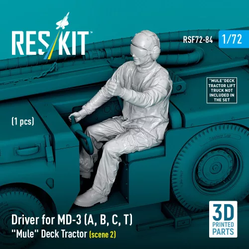 Reskit - Driver for MD-3 (A, B, C, T) Mule Deck Tractor (scene 2) (1 pcs) (3D Printed)