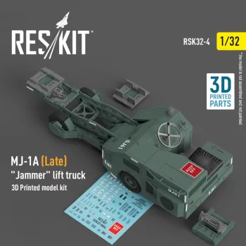   Reskit - MJ-1A (Late) "Jammer" lift truck  (3D Printed model kit) (1/32)