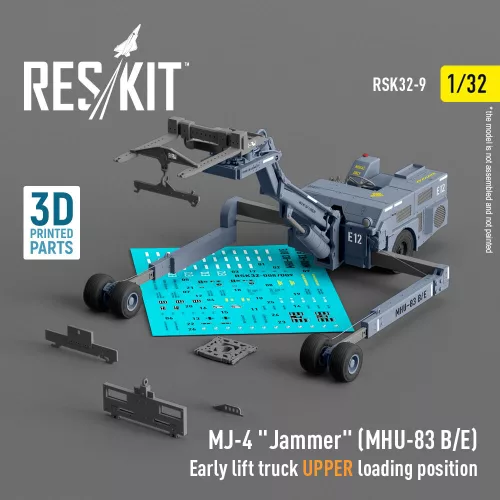 Reskit - MJ-4 Jammer (MHU-83 B/E) Early lift truck UPPER loading position (3D Printed model kit)