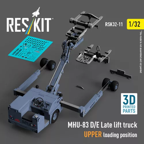 Reskit - MHU-83 D/E Late lift truck UPPER loading position (3D Printed model kit)