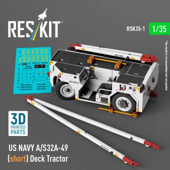   Reskit - US NAVY A/S32A-49 (short) Deck Tractor (3D Printed model kit)