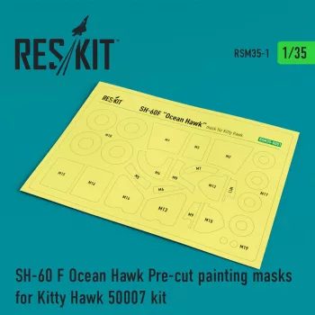   Reskit - SH-60F Ocean Hawk Pre-cut painting masks for KittyHawk 50007 kit