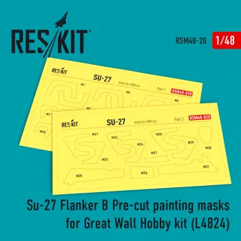 Reskit - Su-27 Pre-cut painting masks for GWH L4824 kit
