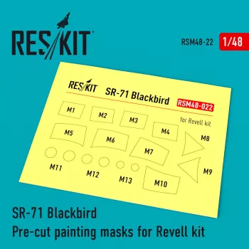   Reskit - SR-71 Blackbird Pre-cut painting masks for Revell kit