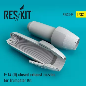   Reskit - F-14D "Tomcat" closed exhaust nozzles for Trumpeter kit (1/32)
