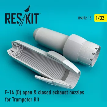   Reskit - F-14D "Tomcat" open & closed exhaust nozzles Trumpeter kit (1/32)