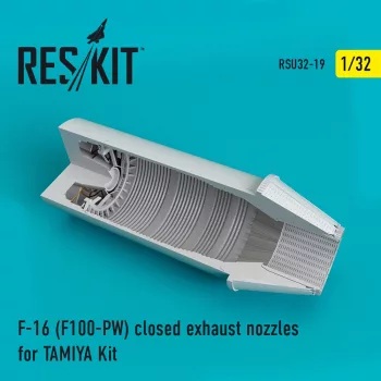   Reskit - F-16 "Fighting Falcon" (F100-PW) closed exhaust nozzle for Tamiya 60316 kit (1/32)