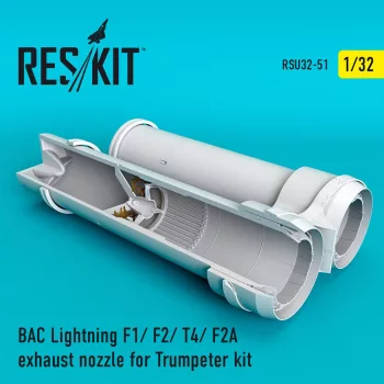   Reskit - BAC Lightning F1/ F2/ T4/ F2A exhaust nozzles for Trumpeter kit (1/32)