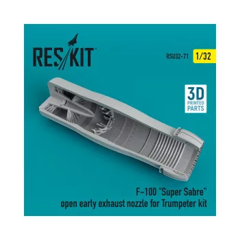   Reskit - F-100 "Super Sabre" open early exhaust nozzle for Trumpeter kit (1/32)