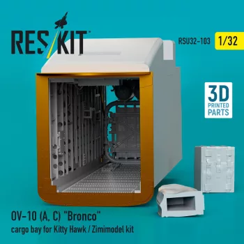   Reskit - OV-10 (A,C) Bronco cargo bay for Kitty Hawk / Zimimodel kit (3D Printed)