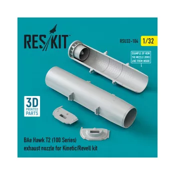   Reskit - BAe Hawk T2 (100 Series) exhaust nozzle for Kinetic/Revell kit (1/32)