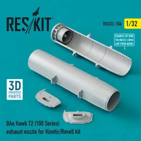 Reskit - BAe Hawk T2 (100 Series) exhaust nozzle for Kinetic/Revell kit (1/32)