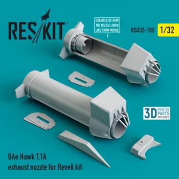Reskit - BAe Hawk T.1A exhaust nozzle for Revell kit (1/32)