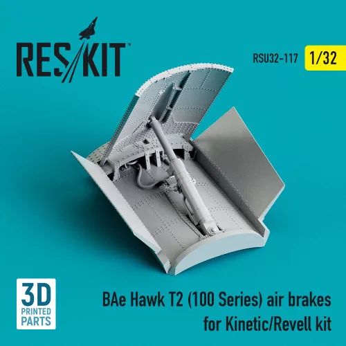 Reskit - BAe Hawk T2 (100 Series) air brakes for Kinetic/Revell kit (3D Printed)
