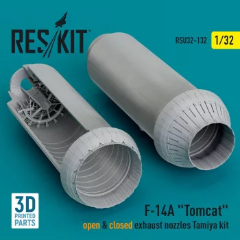   Reskit - F-14A Tomcat open & closed exhaust nozzles Tamiya kit (3D Printed)
