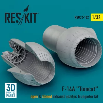   Reskit - F-14A Tomcat open & closed exhaust nozzles Trumpeter kit (3D Printed)